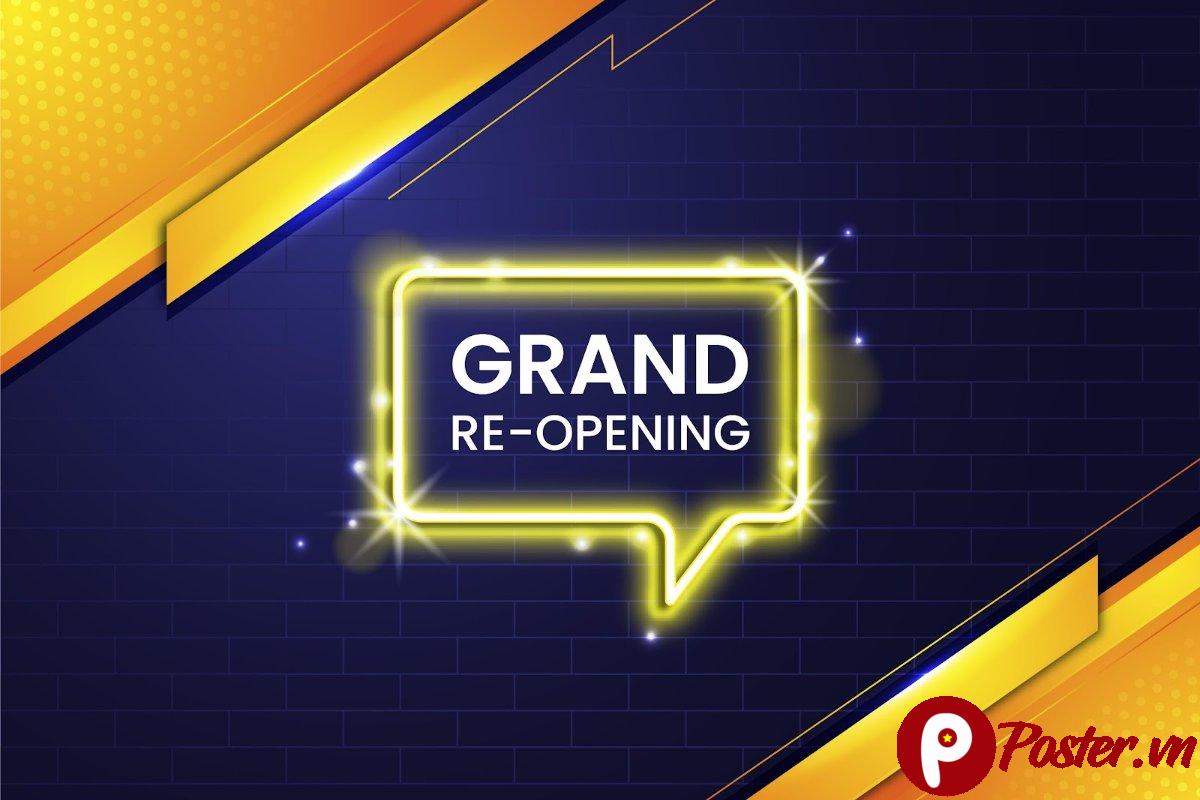 Grand Re-opening Vector Neon