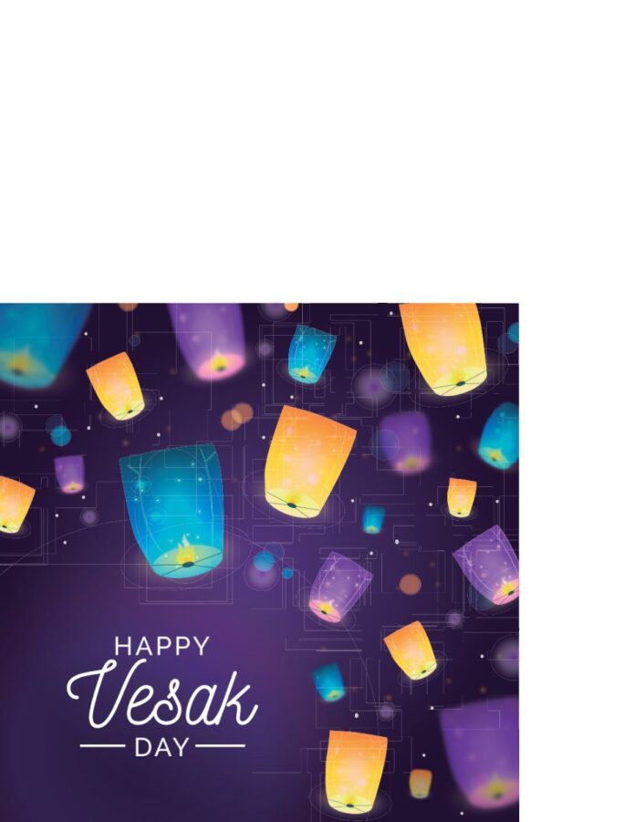 Vector Happy Vesak Day