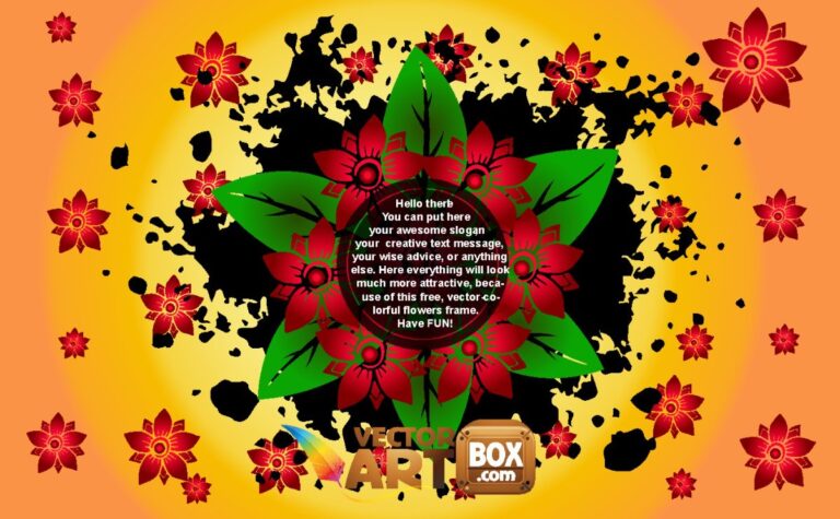 Vector hoa đỏ trang trí đẹp