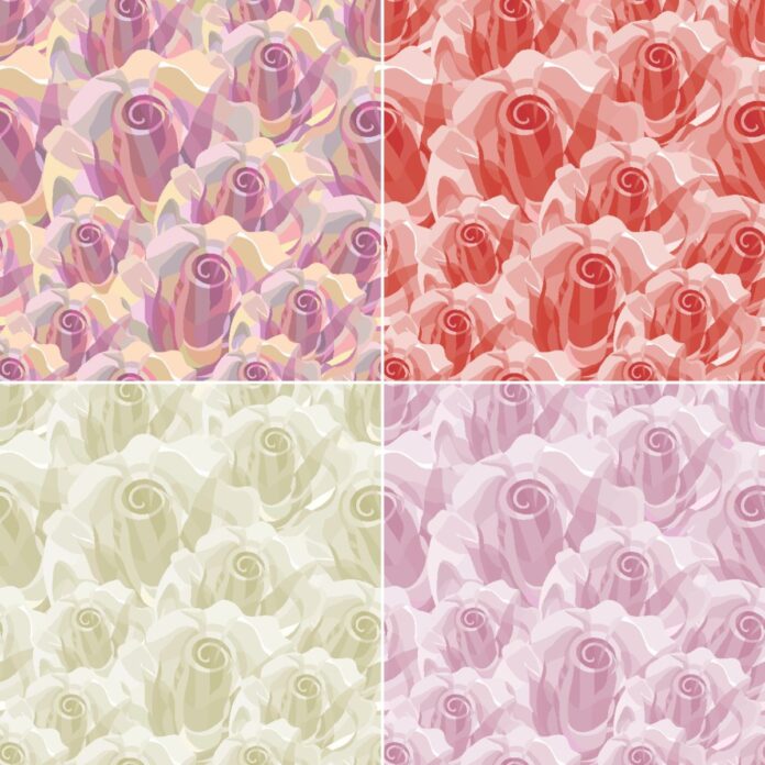 Vector hoa hồng đa sắc