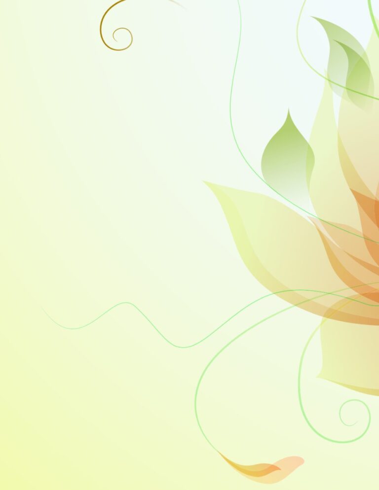 Vector hoa lá trang trí đơn giản