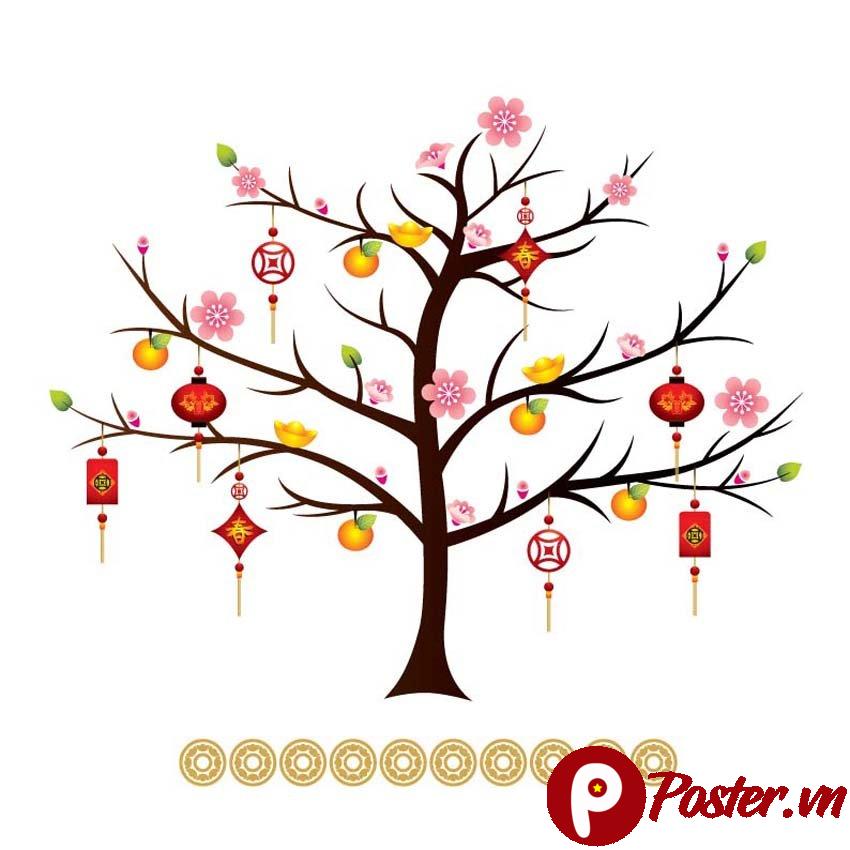 Vector Hoa Mai Tết 2025