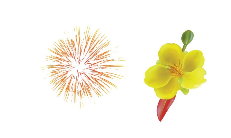 Vector Hoa Mai Tết (5)