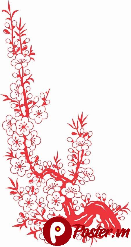 Vector hoa mai Tết đẹp
