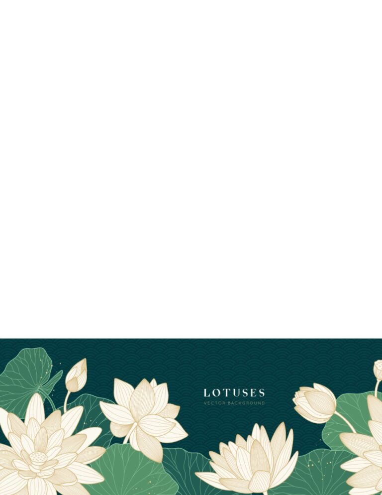 Vector Hoa Sen Đẹp EPS