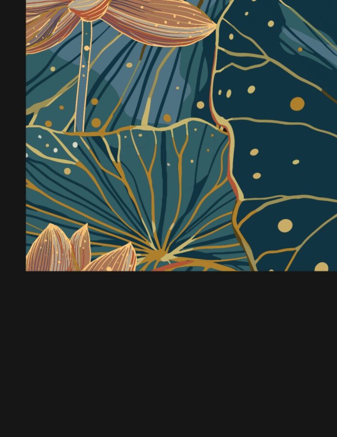 Vector Hoa Sen Liền Mạch