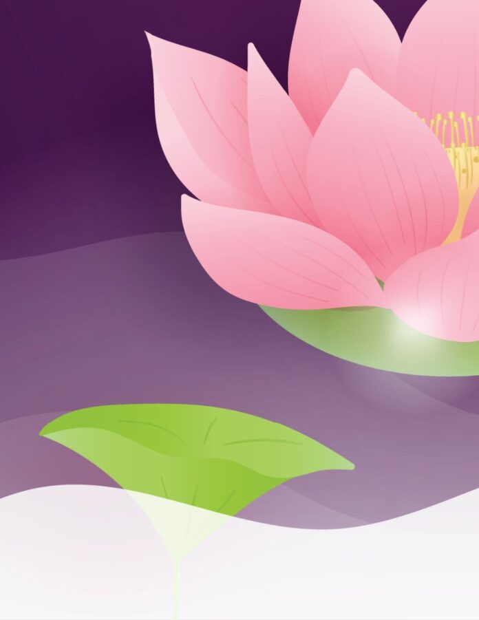 Vector hoa sen thanh tịnh