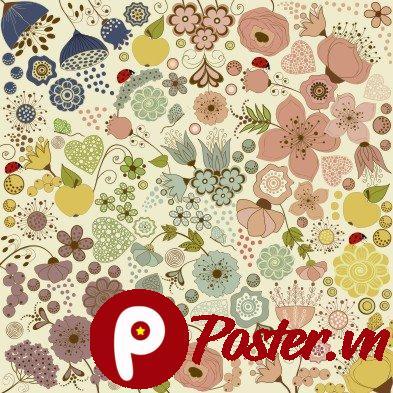 Vector họa tiết hoa lá vintage