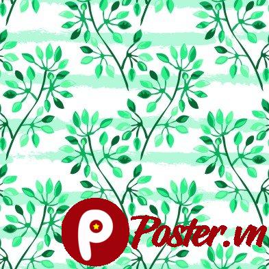 Họa tiết lá xanh nước