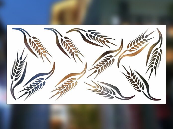 Vector hoa văn cắt CNC lúa mì