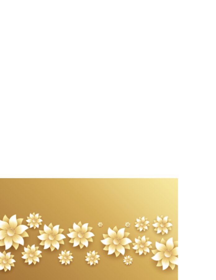 Vector hoa vàng nền vàng