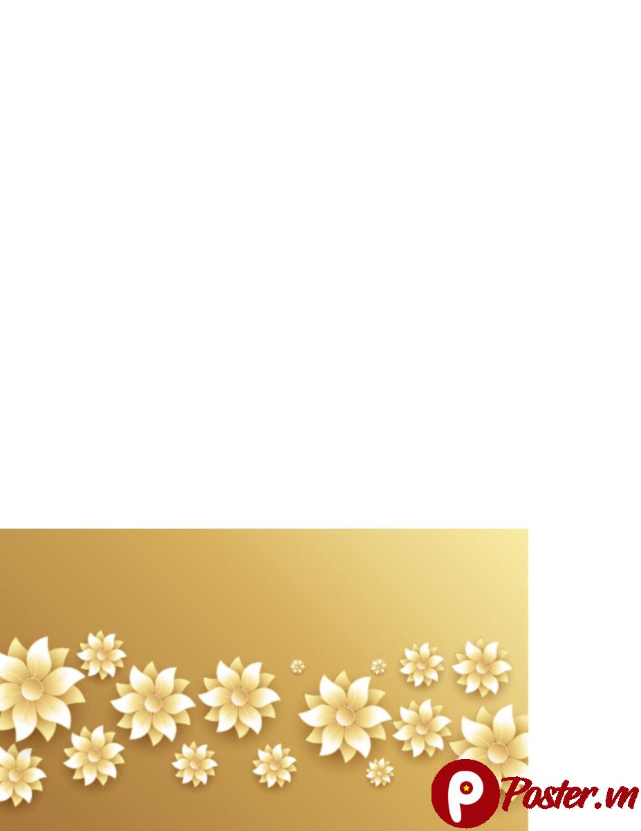 Vector hoa vàng nền vàng
