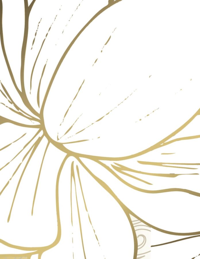 Vector hoa vàng sang trọng