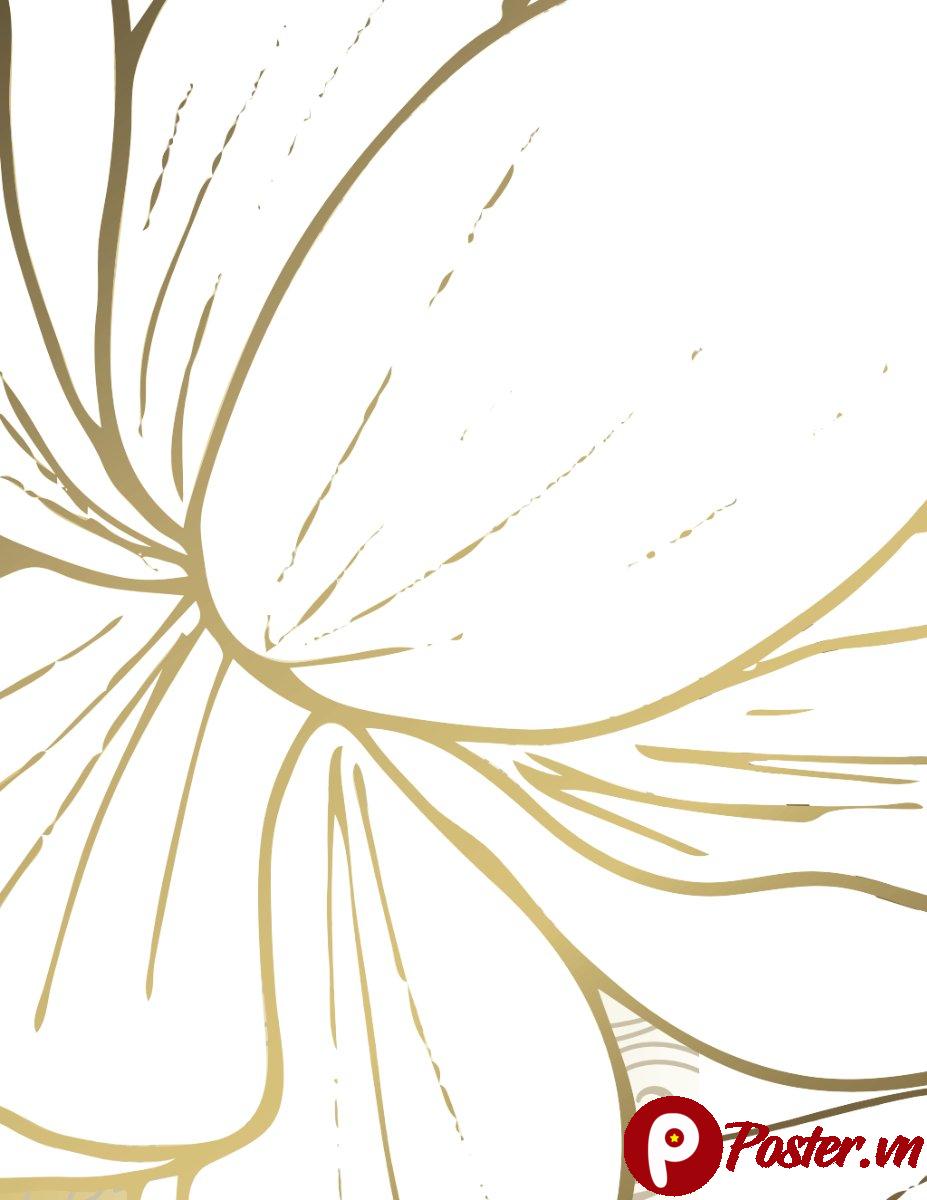 Vector hoa vàng sang trọng