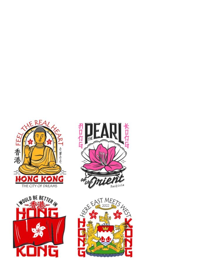 Vector Hồng Kông biểu tượng văn hóa