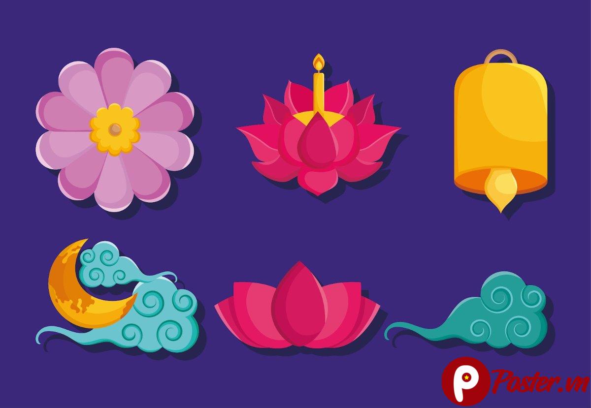 Vector lễ hội Loy Krathong