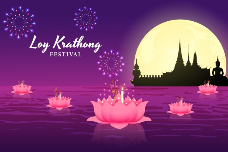 Vector Loy Krathong