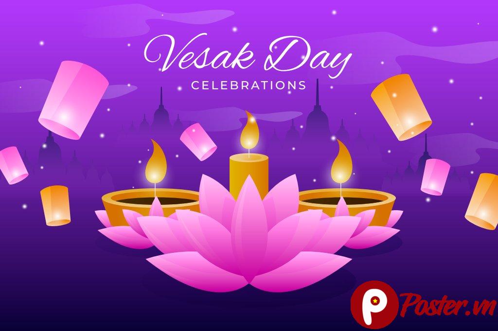 Vector Lễ Phật Đản Vesak Day