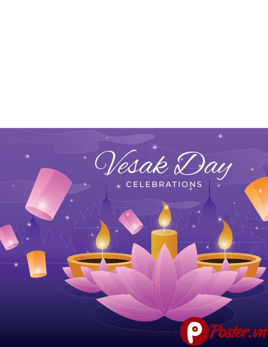 Vector Lễ Phật Đản Vesak Day