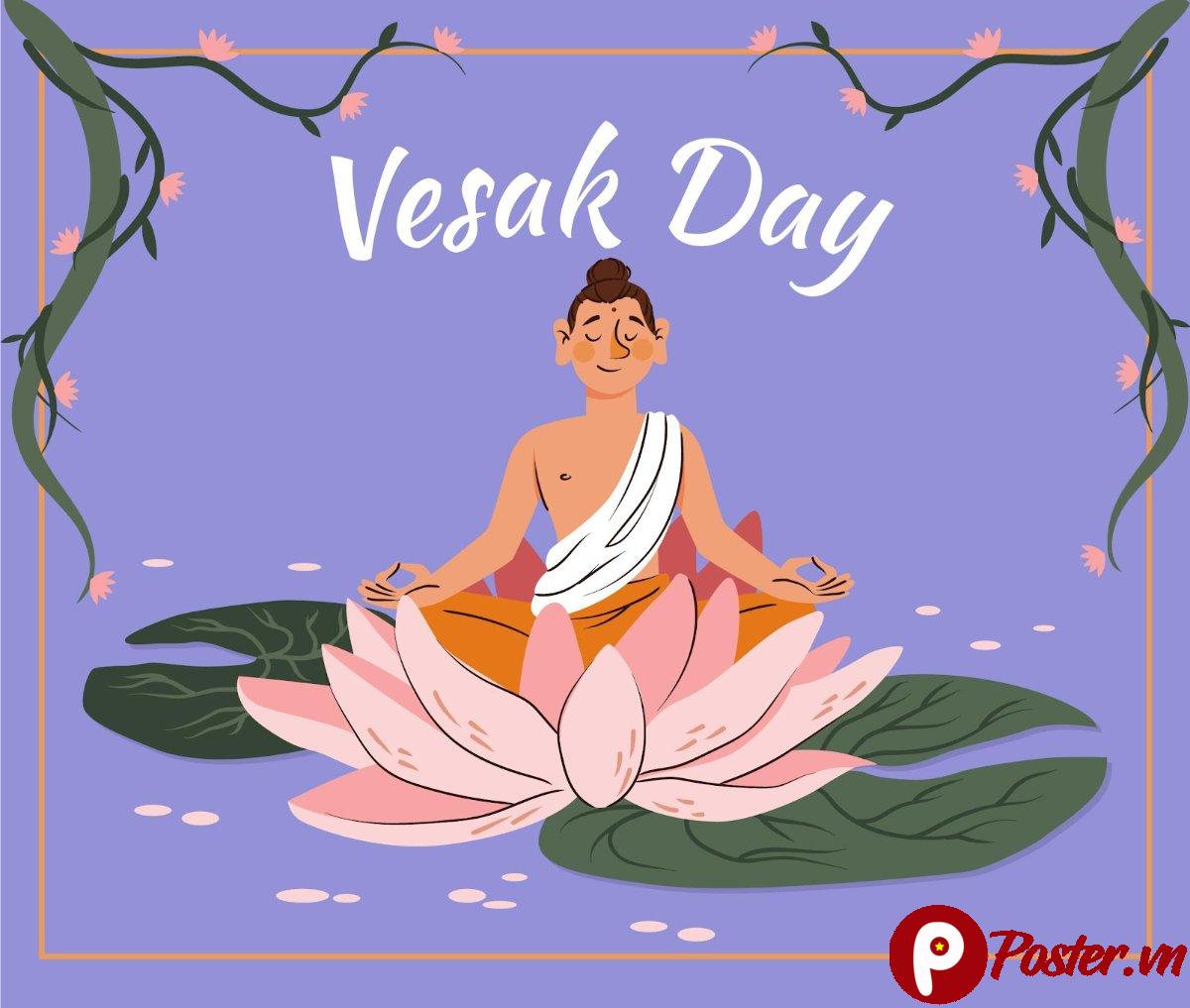 Vector Lễ Phật Đản Vesak Day