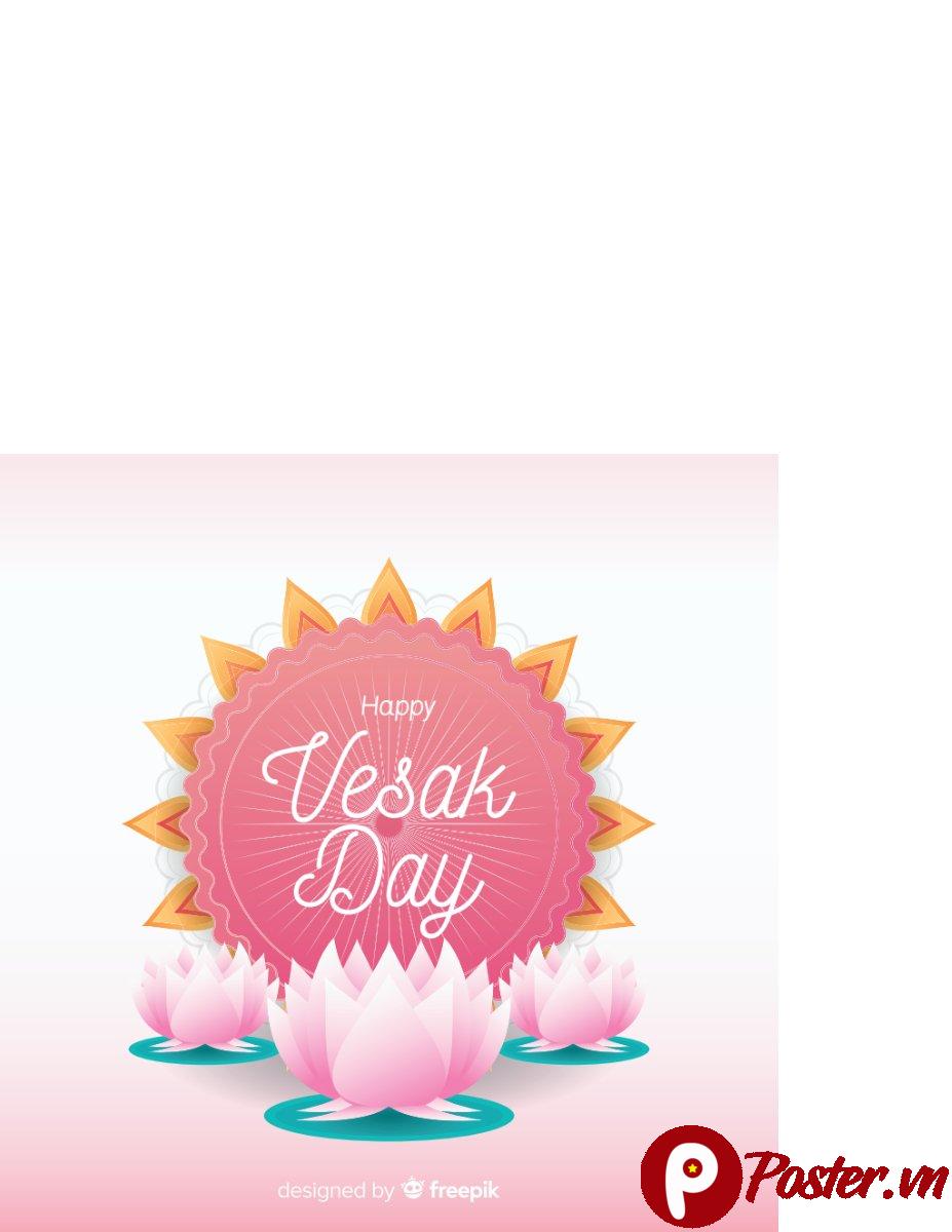 Vector Lễ Phật Đản Vesak Day