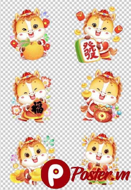 Vector linh vật Tết 2026