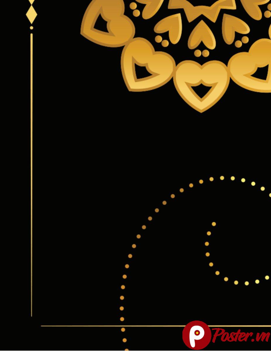 Vector Mandala Vàng Đen