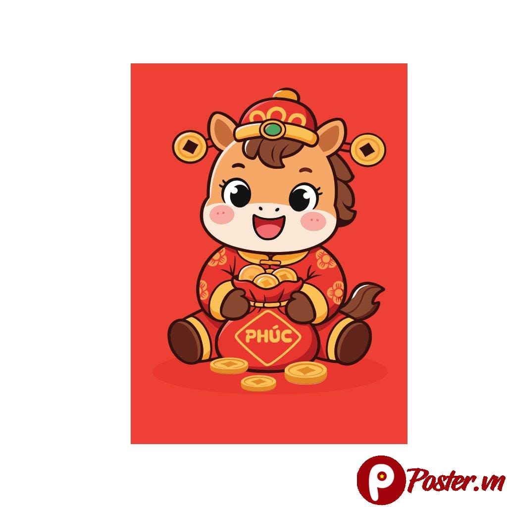 Vector Ngựa Chibi Tết Phúc Đáng Yêu - 1ehH70YHW5orJ7rCRTeun0kU4wxjruBEJ
