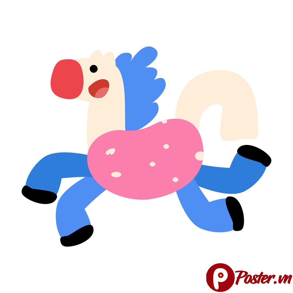 Vector Ngựa Hồng Hoạt Hình Dễ Thương EPS - 1lf0oRO9wFunbo_c8yhZiZp_4SRVnUKkl