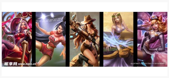 Vector nữ anh hùng game