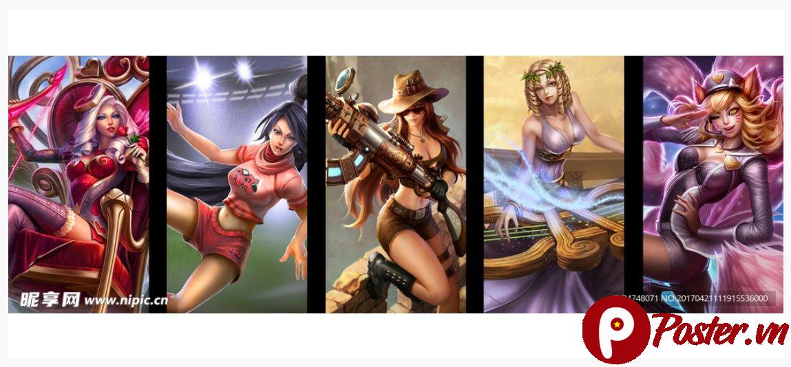 Vector nữ anh hùng game