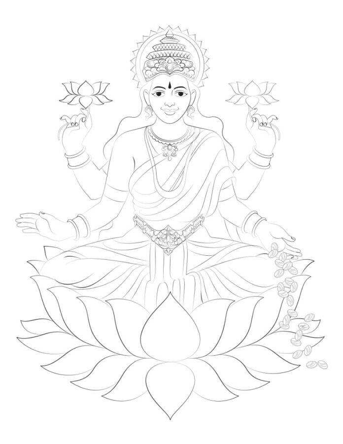 Vector Nữ thần Lakshmi
