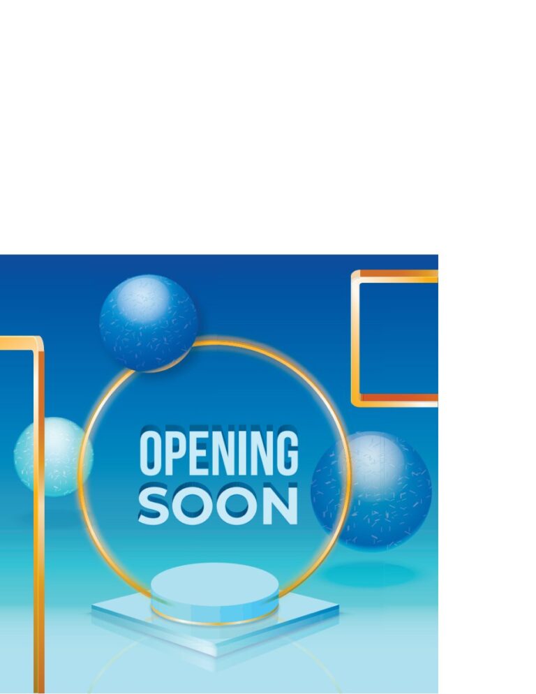 Vector Opening Soon Hiện Đại