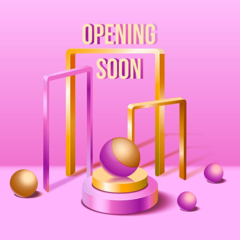 Vector Opening Soon Hiện Đại