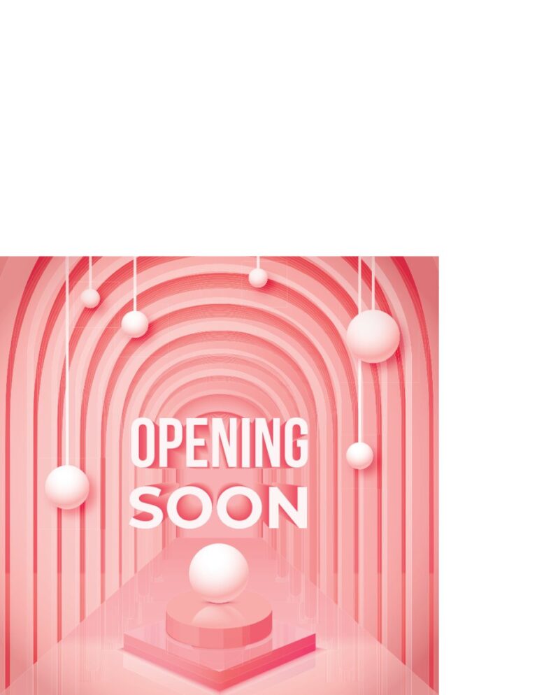 Vector Opening Soon Hiện Đại