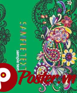 Vector Paisley Hoa Văn Đa Sắc