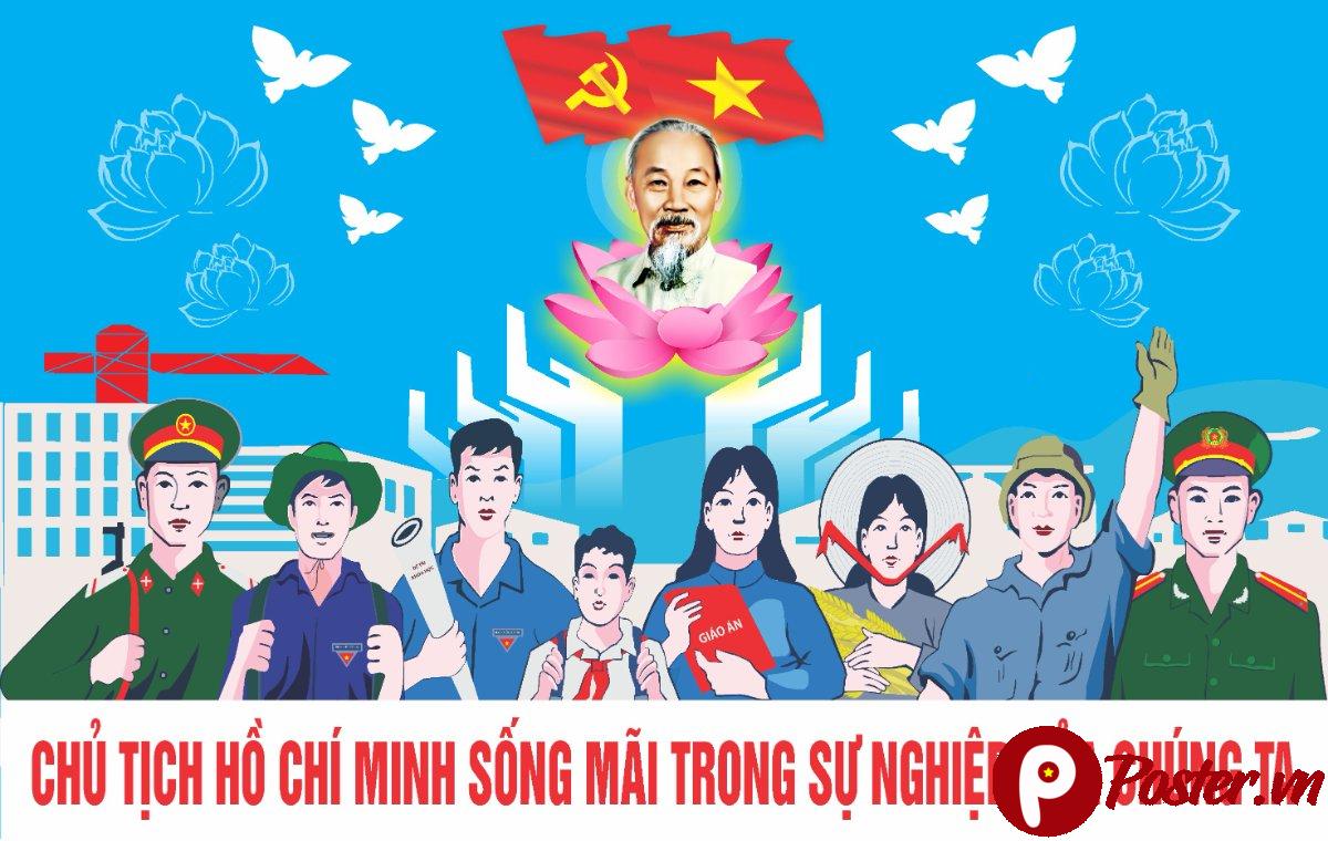 Pano Mừng Đảng Mừng Xuân Bác Hồ