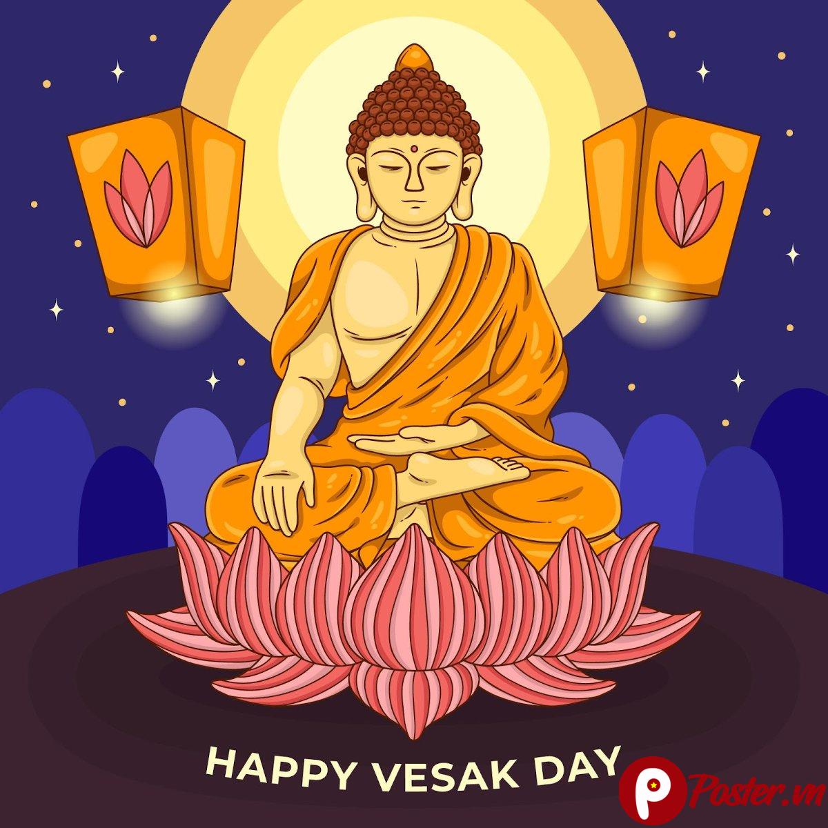 Vector Phật Đản Vesak