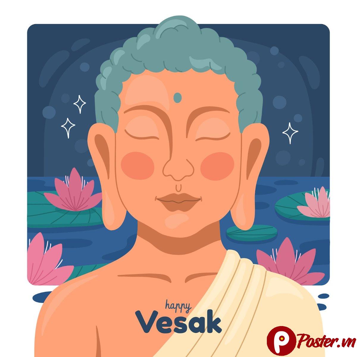 Vector Phật Đản Vesak