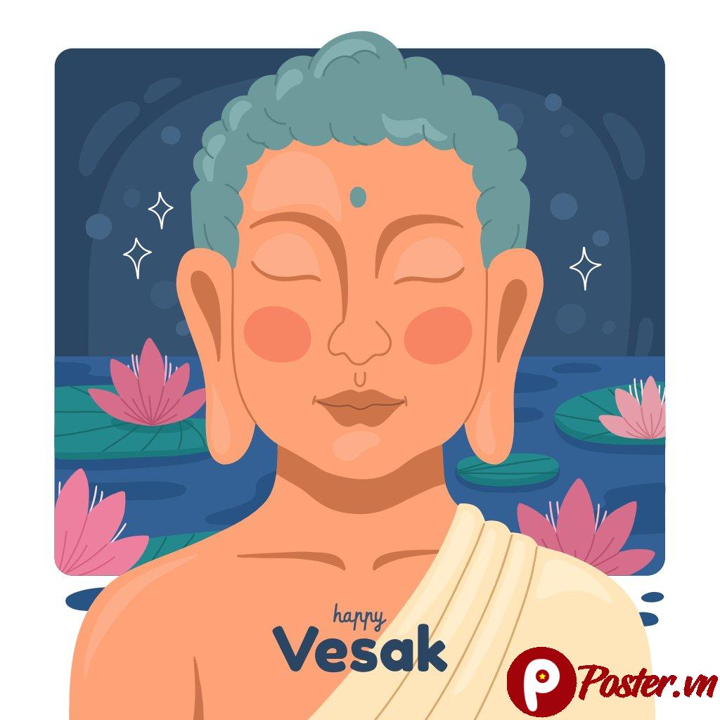 Vector Phật Đản Vesak