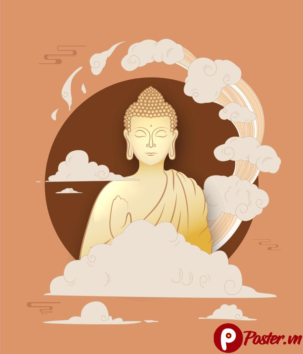 Vector Phật Đản Vesak 2025