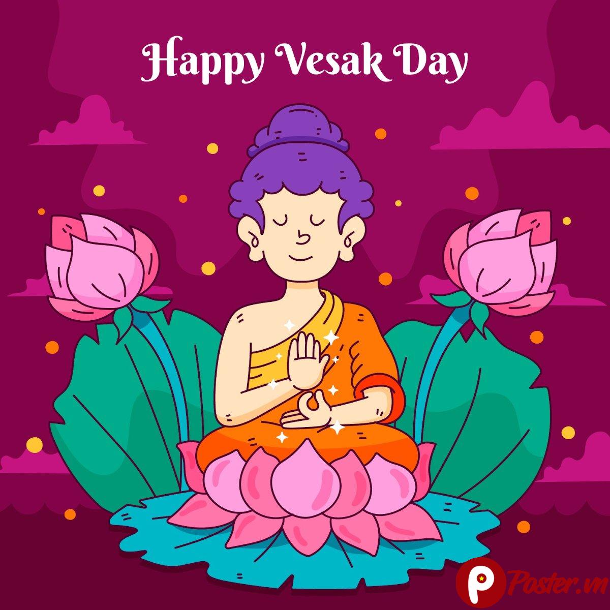 Vector Phật Đản Vesak