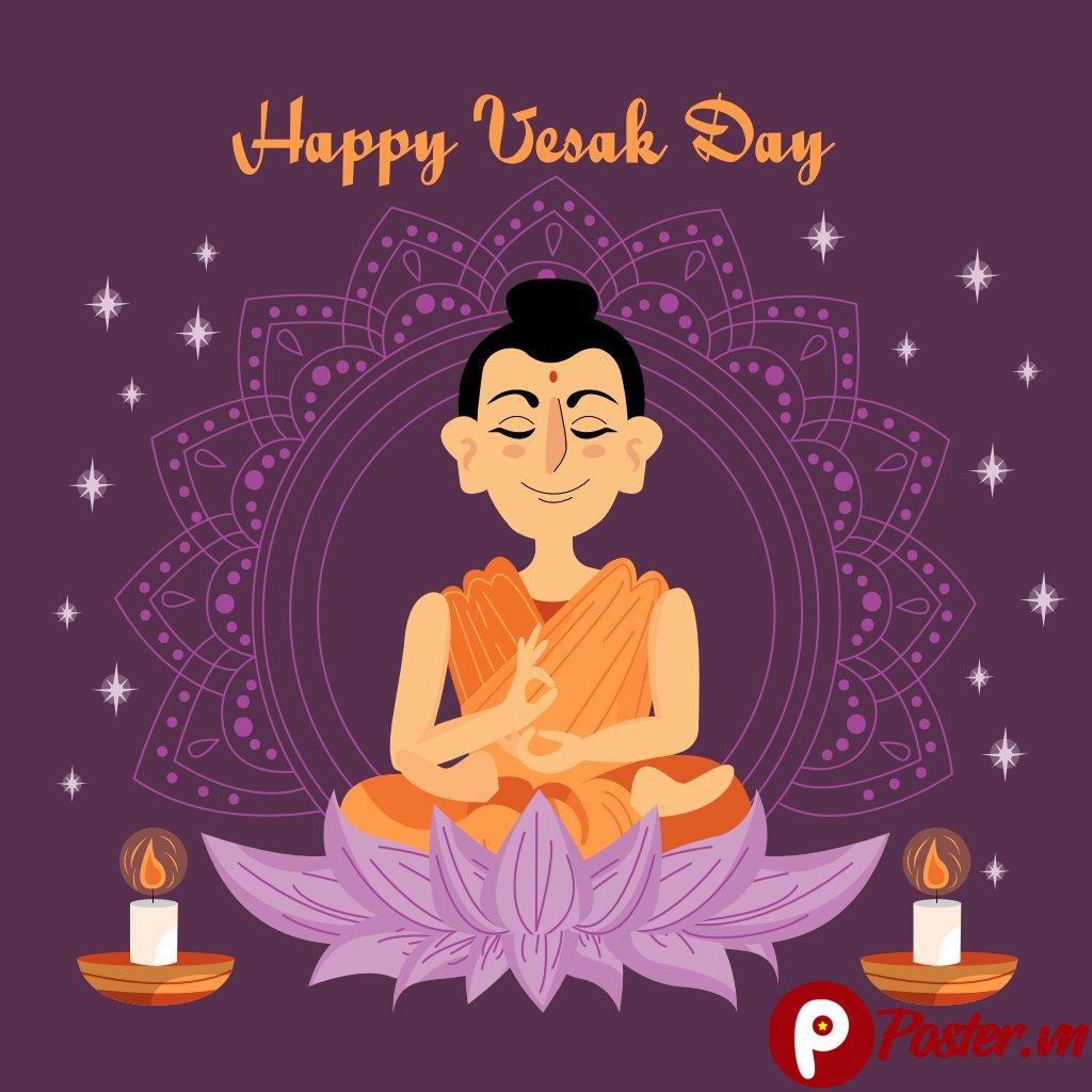 Vector Phật Đản Vesak