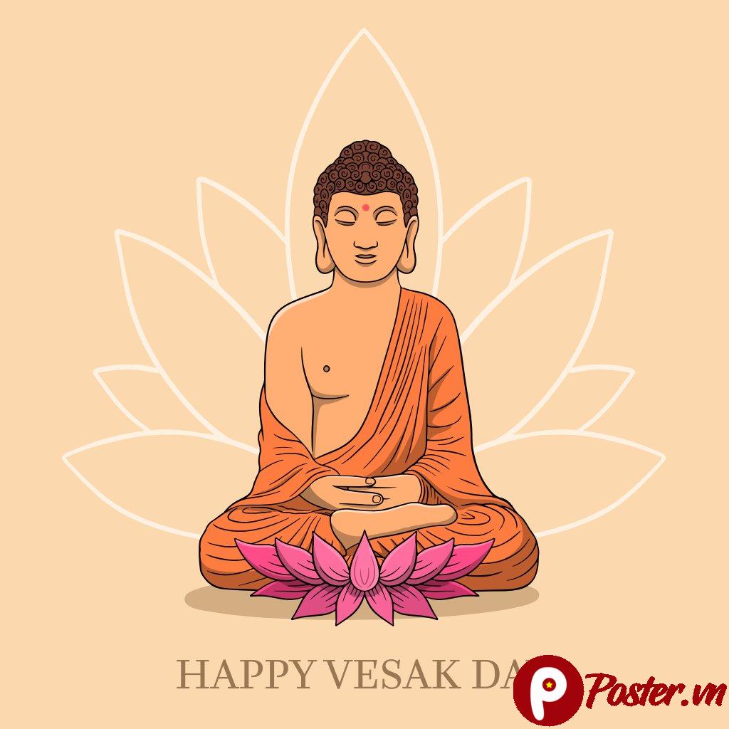 Vector Phật Đản Vesak