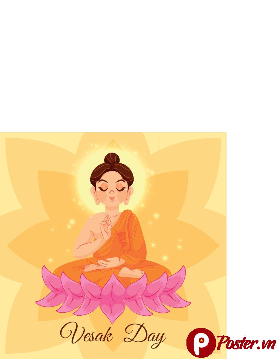 Vector Phật Đản Vesak Day