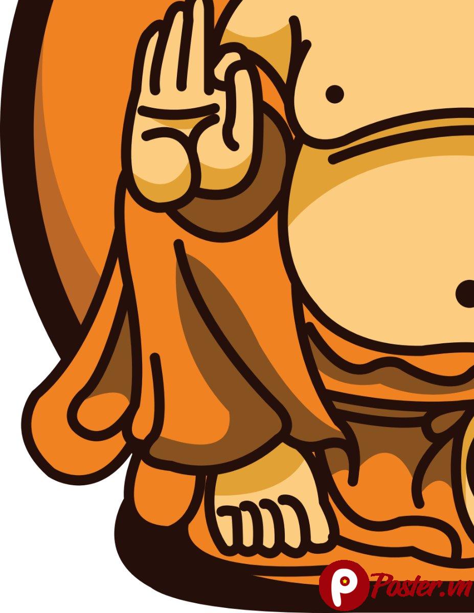 Vector Phật Di Lặc Cười