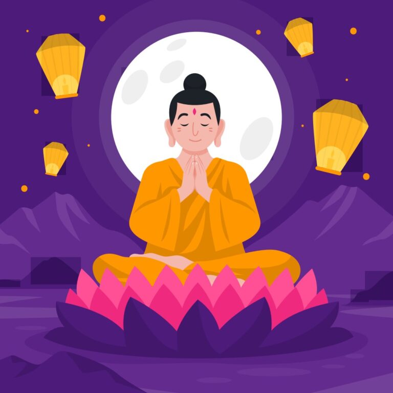 Vector Phật giáo bình an