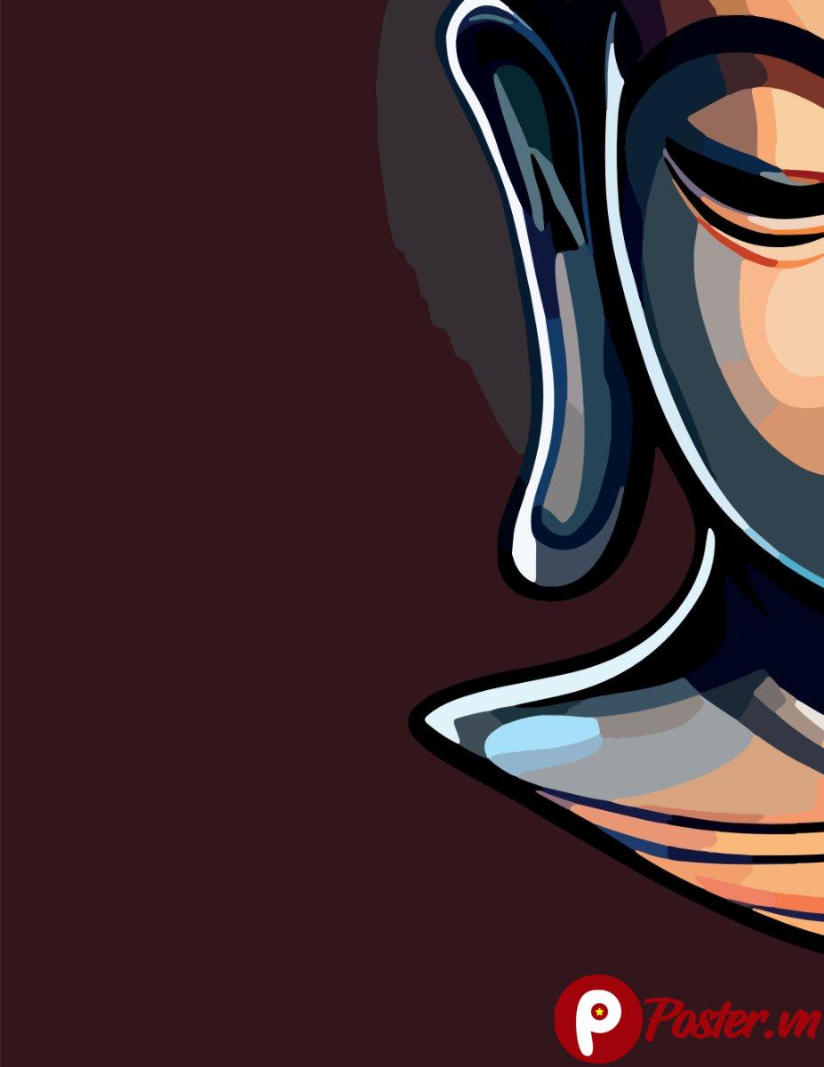 Vector Phật giáo bình an, tĩnh lặng