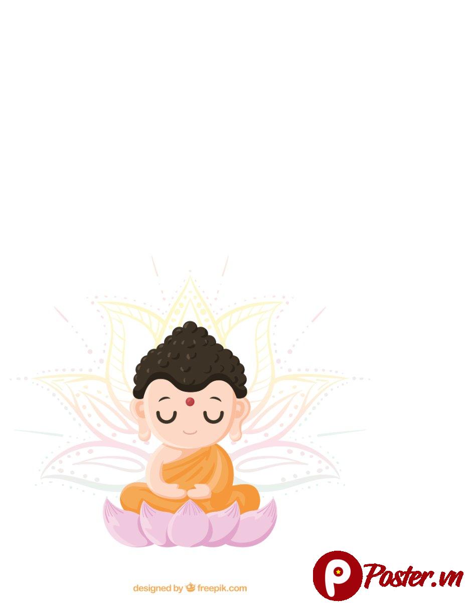 Vector Phật Thích Ca Mâu Ni hoạt hình