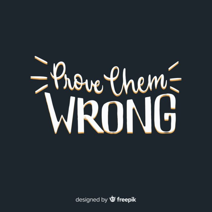 Prove Them Wrong Vector